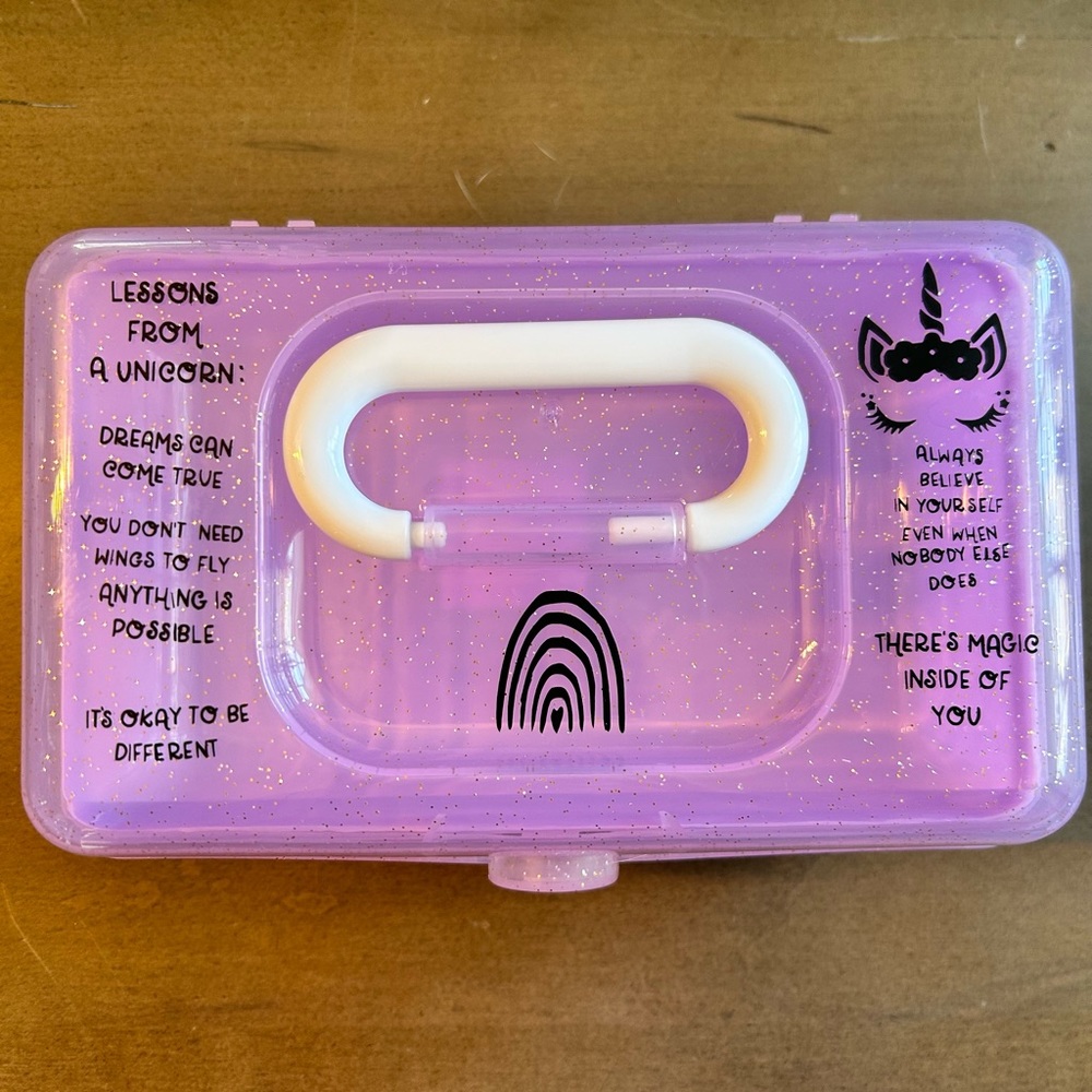 Personalized glitter Caboodle/ Make up case/ Accessory case
